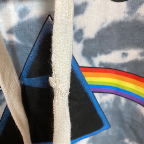 Pink Floyd NWT Tie Dyed Cropped Hoodie M/L - Picture 4 of 7
